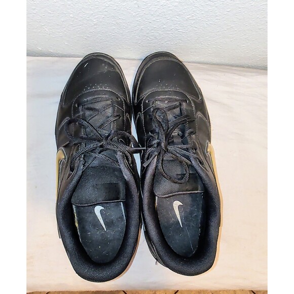 NIKE Air Court Men's Size 12 Leader Low Black Leather 429717-003 Walking Shoes - Picture 10 of 16